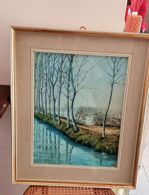 Quadro firmato Delfino  Pini   (1922-1995)  realiz